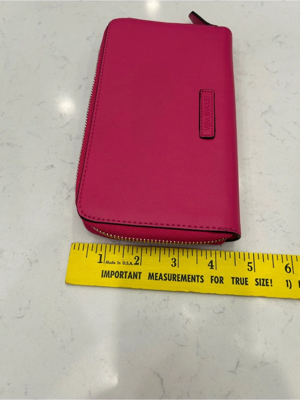 Vera Bradley Bright Pink Zip Wallet